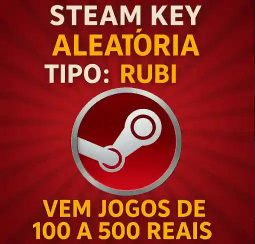Steam Key Aleatoria / Ruby (JOGOS DE 100 A 500+) ENTREGA AUTOMÁTICA